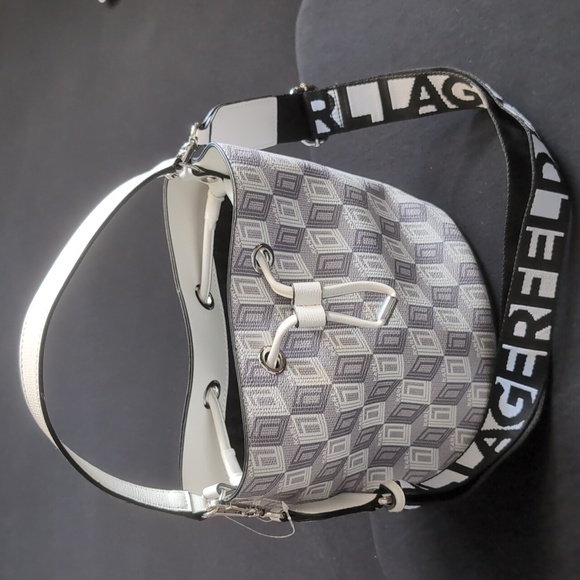 Karl Lagerfeld Paris Adele Crossbody Bucket - Picture 2 of 7